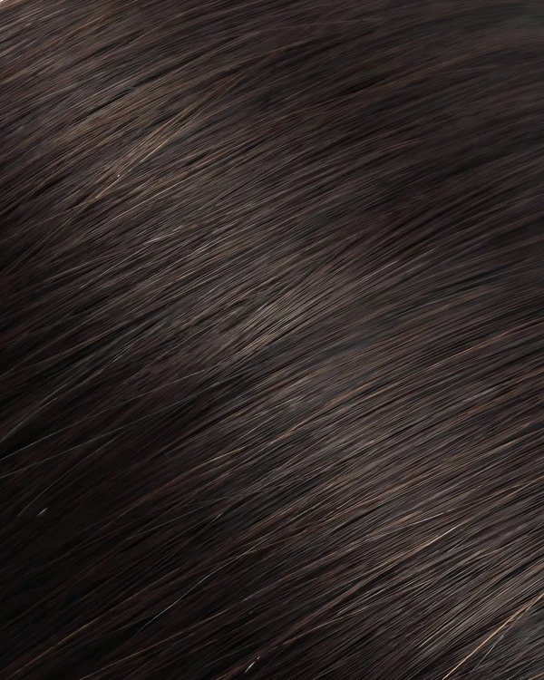 Epoche #2 Espresso Brown human hair extension color swatch
