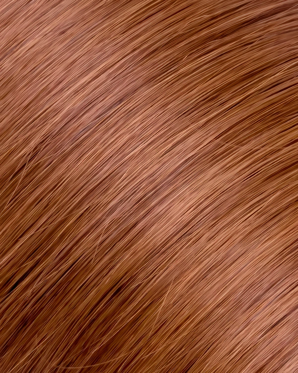 Epoche #30 Copper Auburn human hair extension color swatch
