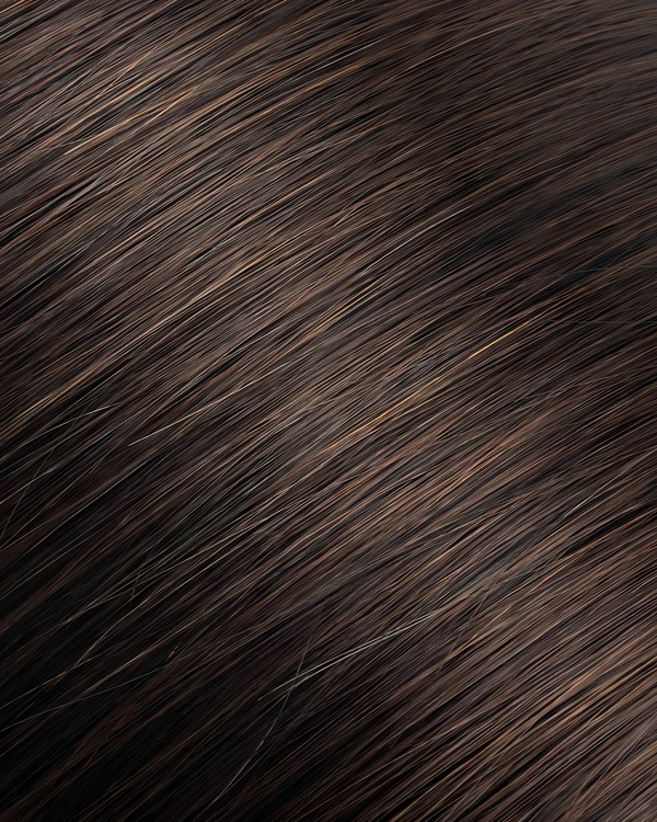 Epoche #3 Dark Chocolate human hair extension color swatch