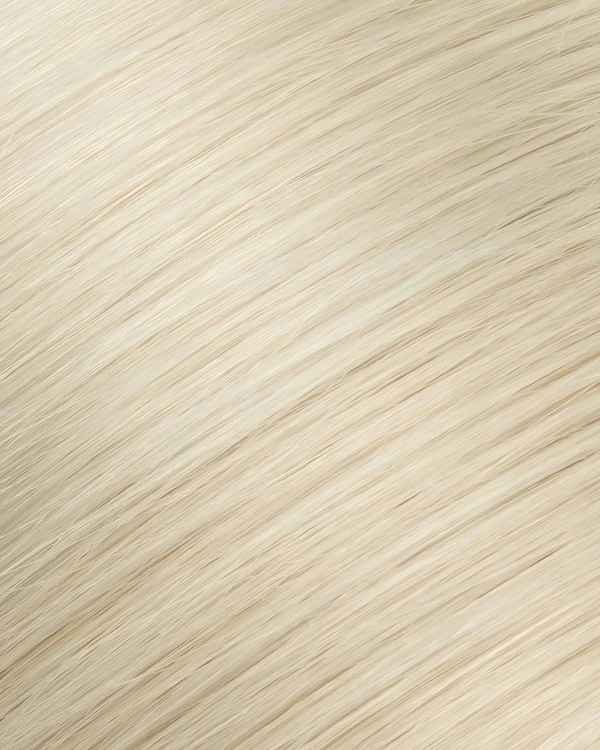 Epoche #60 Platinum Blonde human hair extension color swatch