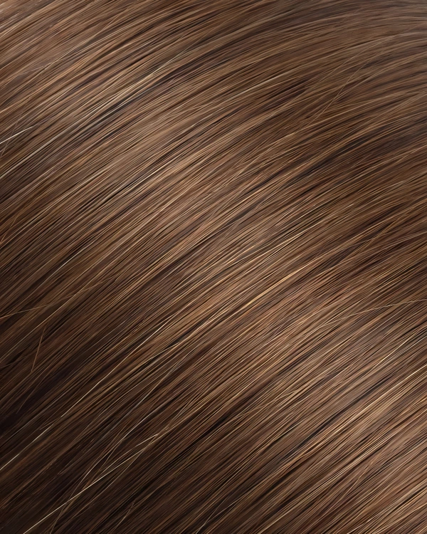 Epoche #6 Chestnut Brown human hair extension color swatch