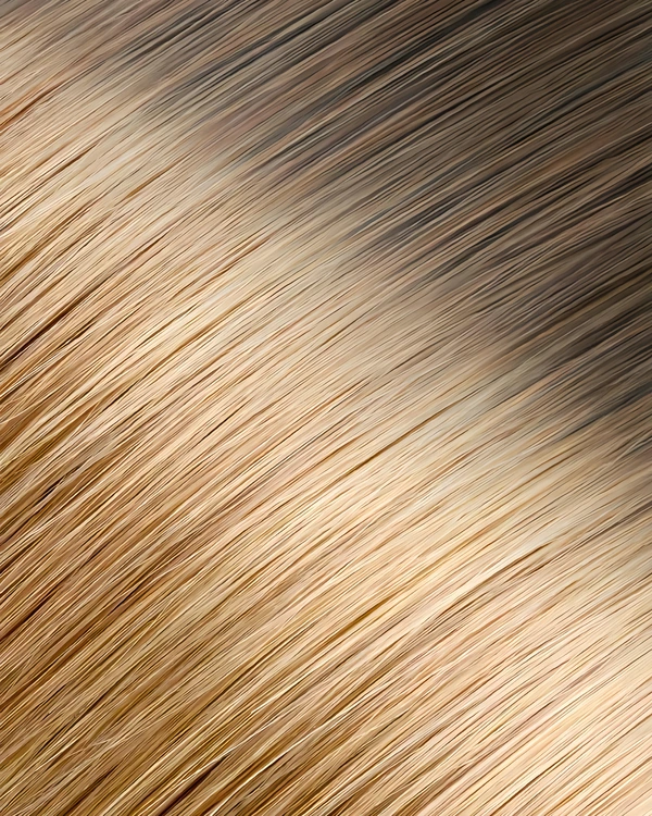 Epoche #BE184 Golden Shadow human hair extension color swatch