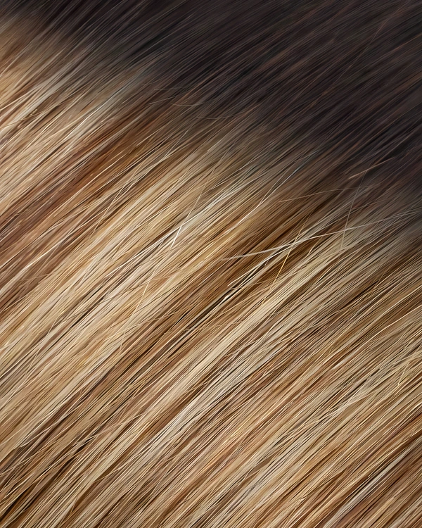 Epoche #BE264 Mocha Cream human hair extension color swatch