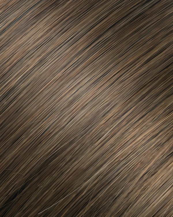 Epoche #BE410 Ash Truffle human hair extension color swatch