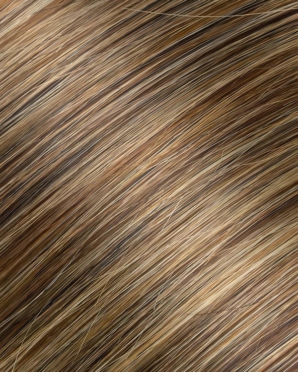 Epoche #OE228 Toffee Ribbon human hair extension color swatch