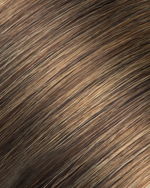 Epoche #OE522 Mocha Gold human hair extension color swatch