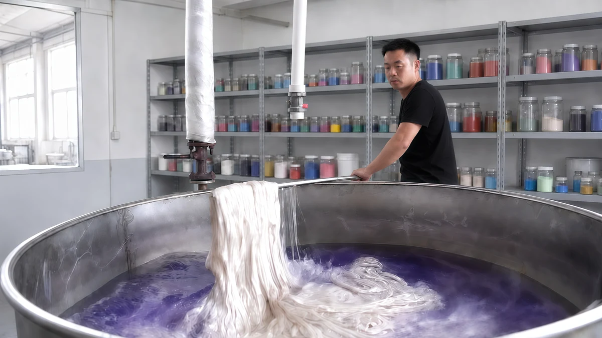 Epoche hair extension color dyeing process in controlled factory production